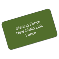 Sterling Fence - New Chain Link Fence